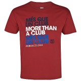 Футболка Barcelona Double Text Graphic T-Shirt - Deep Red - Mens