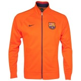 Barcelona Core Trainer Jacket - Safety Orange/Midnight Navy
