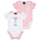 Manchester City Pack of 2 12/13 Kit Bodysuits - Pink/White - Baby
