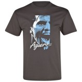 Manchester City Aguero T-Shirt - Charcoal