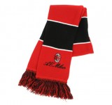Milan striped black/red scarf