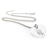 Juventus titanium heart necklace