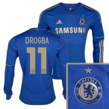Chelsea Home Shirt 2012/13 - Long Sleeved Including Gold Star with Drogba 11 printing