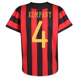 Manchester City Away Shirt Including European Printing 2011/12 with Kompany 4 Printing