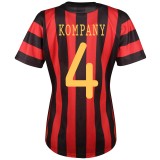 Manchester City Away Shirt Including European Printing 2011/12  - Womens with Kompany 4 Printing