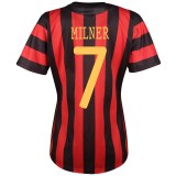 Manchester City Away Shirt Including European Printing 2011/12  - Womens with Milner 7 Printing