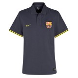 Barcelona Authentic Grand Slam Polo Shirt - City Grey/Tour Yellow