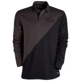 Barcelona Cotton Replica Polo Shirt - Dark Charcoal/Black/Black