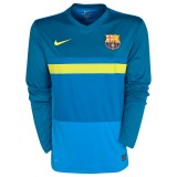 Barcelona Pre Match Top II - Long Sleeve - Dark Teal/Imperial Blue/Tour Yellow