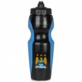Manchester City Single 750ml Sports Bottle - Black/Sky