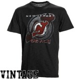 Футболка Majestic Threads New Jersey Devils Crest Tri-Blend T-Shirt - Black