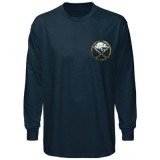 Футболка Antigua Buffalo Sabres Distressed Primary Logo Long-Sleeve T-Shirt - Navy Blue
