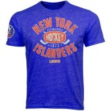 Футболка CCM New York Islanders Crossed Puck Tri-Blend Premium T-Shirt - Royal Blue