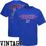 Футболка Majestic New York Rangers History Goalkeeper Vintage T-Shirt - Royal Blue