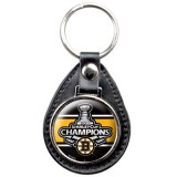 Брелок Boston Bruins 2011 NHL Stanley Cup Champions Leather Fob Keychain